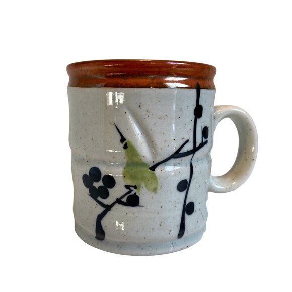 Vintage Speckled Abstract Painted Coffee Mug Ceramic - Picture 1 of 6